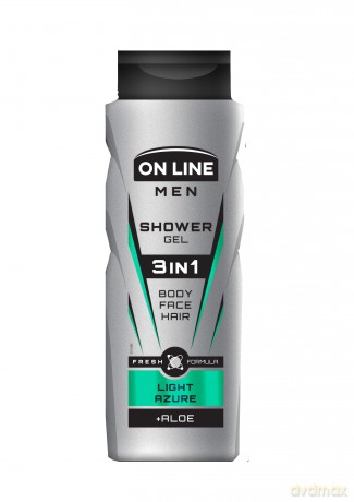 On Line Men Żel pod prysznic 3in1 Light Azure dla mężczyzn 400 ml