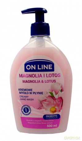 On Line Mydło kremowe w dozowniku Magnolia i Lotos 500 ml