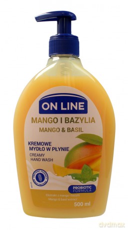 On Line Mydło kremowe w dozowniku Mango i Bazylia 500 ml