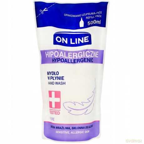 On Line Mydło w płynie Hipoalergiczne Pure - uzupełnienie 500 ml