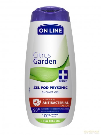 On Line Natural Antibacterial Factor Żel pod prysznic Citrus Garden 400 ml