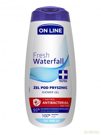 On Line Natural Antibacterial Factor Żel pod prysznic Fresh Waterfall 400 ml