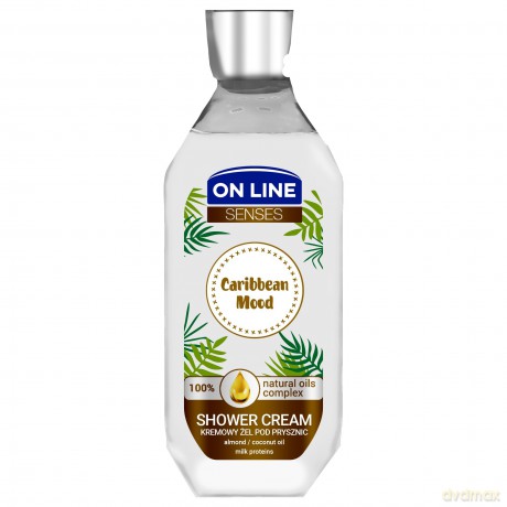 On Line Senses Kremowy Żel pod prysznic Caribbean Mood 500 ml
