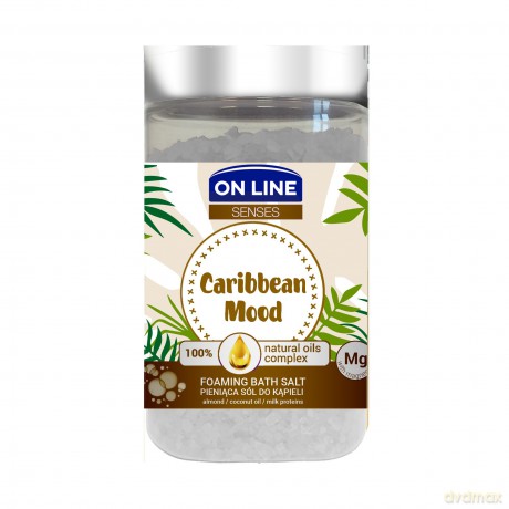 On Line Senses Pieniąca Sól do kąpieli Caribbean Mood 480g