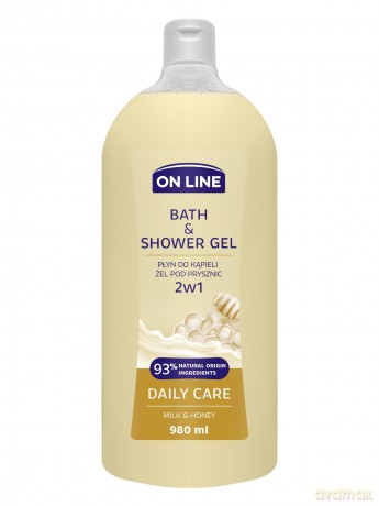 On Line Żel i Płyn do kąpieli 2w1 Daily Care 980 ml