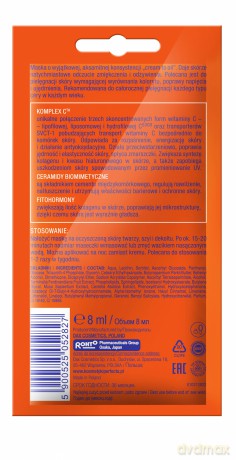 Perfecta Beauty Fenomen C Maska na twarz,szyję i dekolt -wyrównanie kolorytu i poprawa napięcia 8 ml