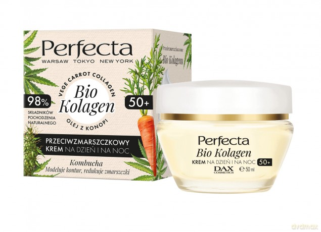 Perfecta Bio Kolagen 50+ Krem przeciwzmarszczkowy na dzień i noc 50 ml