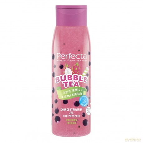 Perfecta Bubble Tea Skoncentrowany Żel pod prysznic Exotic Fruits + Czarna Herbata 400 ml
