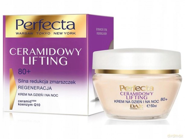 Perfecta Ceramidowy Lifting 80+ Krem Silna redukcja zmarszczek i regeneracja na dzień i noc 50 ml