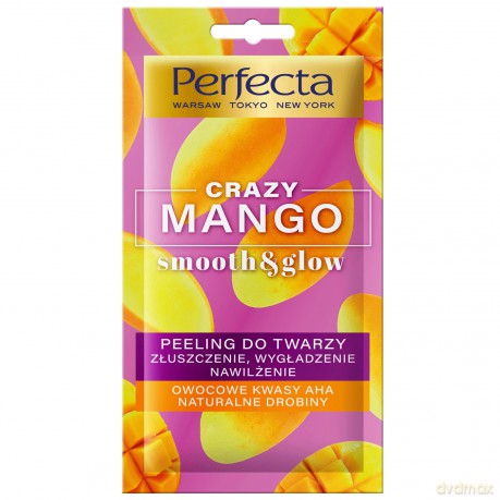 Perfecta Crazy Mango Peeling do twarzy - złuszczenie,nawilżenie i wygładzenie 8 ml