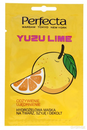 Perfecta Hydrożelowa Maska na twarz,szyję i dekolt Yuzu Lime 10 ml