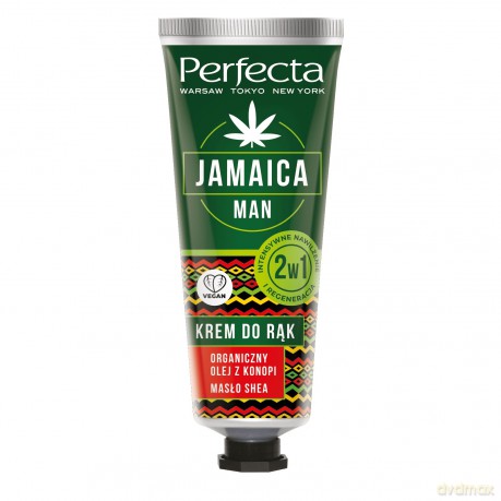 Perfecta Jamaica Man Krem do rąk intensywne nawilżenie i regeneracja 2w1 80 ml