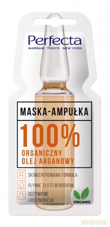 Perfecta Maska - Ampułka 100% Organiczny Olej Arganowy 8 ml