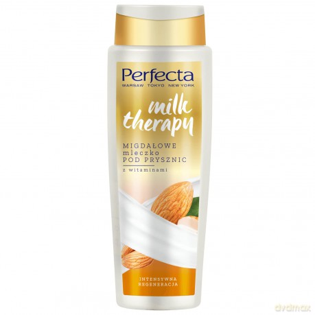 Perfecta Milk Therapy Mleczko pod prysznic Migdałowe - intensywna regeneracja 350 ml