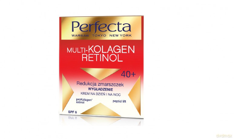 Perfecta Multi-Kolagen Retinol 40+ Krem redukujący zmarszczki wygładzający na dzień i noc 50 ml