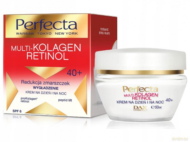Perfecta Multi-Kolagen Retinol 40+ Krem redukujący zmarszczki wygładzający na dzień i noc 50 ml