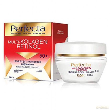 Perfecta Multi-Kolagen Retinol 50+ Krem redukujący zmarszczki ujędrniający na dzień i noc 50 ml