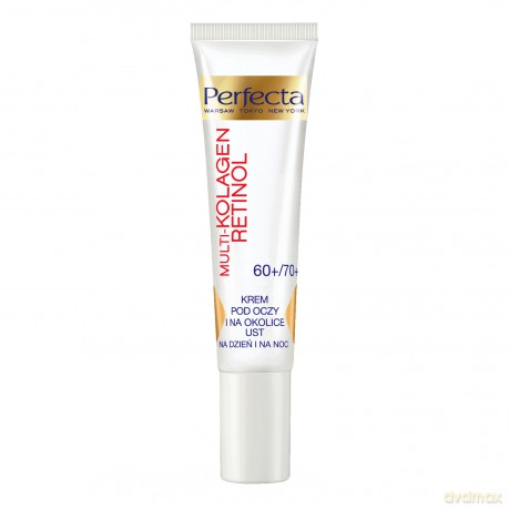 Perfecta Multi-Kolagen Retinol 60+/70+ Krem redukujący zmarszczki i rozświetlający pod oczy i na powieki 15 ml