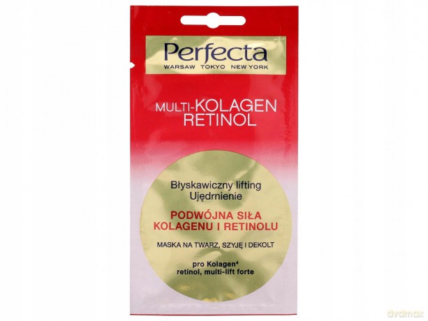 Perfecta Multi-Kolagen Retinol Maska na twarz,szyję i dekolt 8 ml