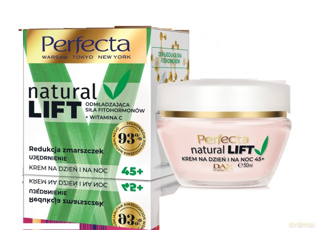 Perfecta Natural Lift 45+ Krem Redukcja Zmarszczek-ujędrnienie na dzień i noc 50 ml
