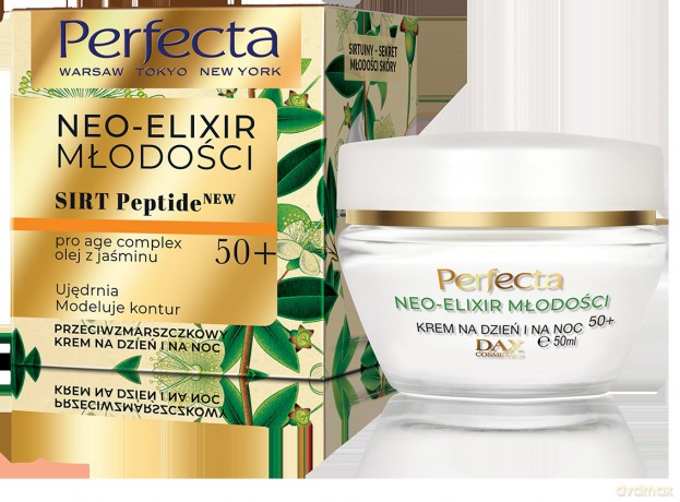 Perfecta Neo-Elixir Młodości 50+ Krem przeciwzmarszczkowy na dzień i noc 50 ml