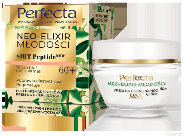 Perfecta Neo-Elixir Młodości 60+ Krem przeciwzmarszczkowy na dzień i noc 50 ml