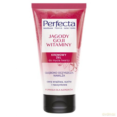 Perfecta Oczyszczanie Kremowy Żel do mycia twarzy Jagody Goji i Witaminy 150 ml