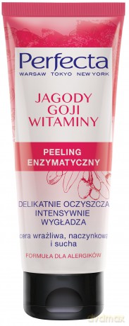 Perfecta Oczyszczanie Peeling enzymatyczny Jagody Goji i Witaminy 75 ml
