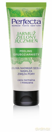 Perfecta Oczyszczanie Peeling gruboziarnisty Jarmuż i Zielony Jęczmień 75 ml