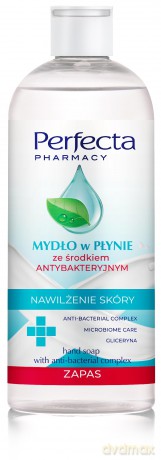 Perfecta Pharmacy Mydło w płynie ze środkiem antybakteryjnym 400 ml - zapas