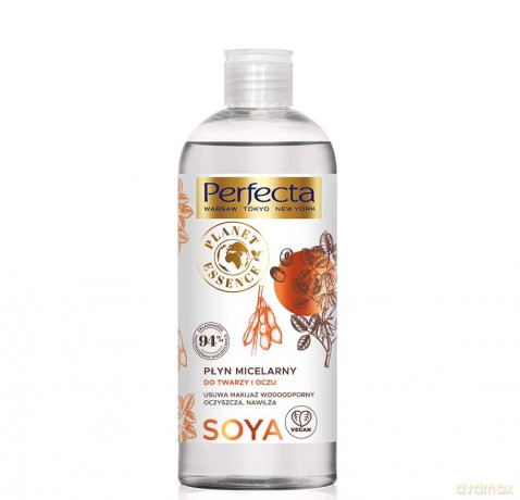Perfecta Planet Essence Płyn micelarny do twarzy i oczu - Soya 400 ml