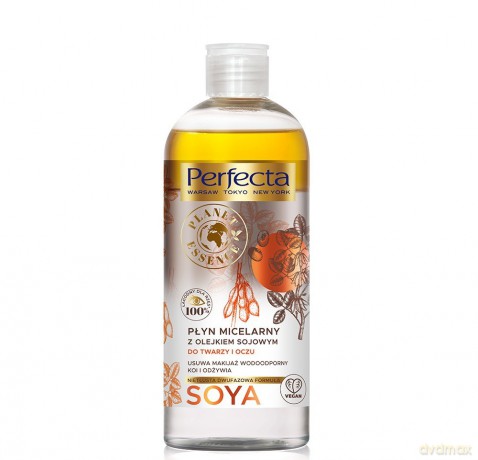 Perfecta Planet Essence Płyn micelarny z olejkiem sojowym do twarzy i oczu - Soya 400 ml