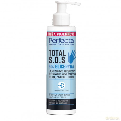 Perfecta Total S.O.S. Intensywnie nawilżający Krem do rąk "Glicerynowe Rękawiczki" 195 ml