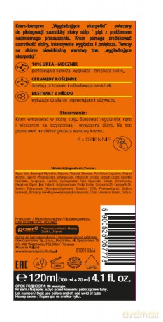 Perfecta Total S.O.S. Krem-kompres do szorstkich stóp i pięt "Wygładzające Skarpetki" 10% Urea 120 ml