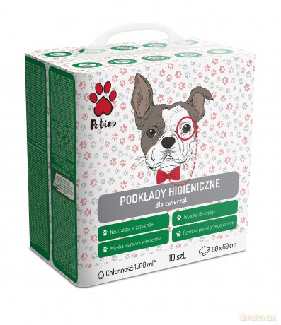 PETINO Podkłady higieniczne dla zwierząt 60x60cm 1op.-10 szt