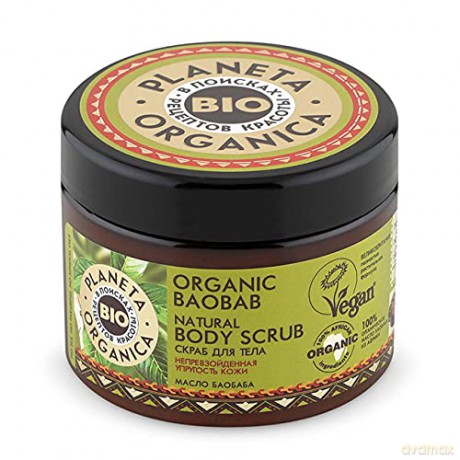 Planeta Organica Baobab Scrub do ciała nawilżająco-zmiękczający 300 ml