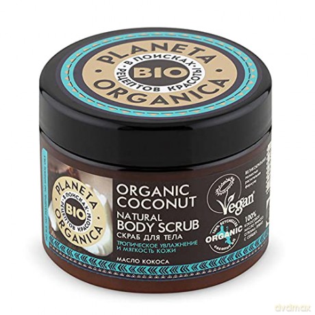Planeta Organica Coconut Scrub do ciała nawilżająco-wygładzający 300 ml