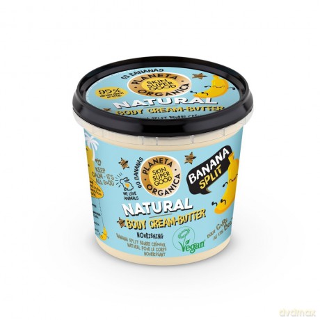 Planeta Organica Skin Super Good Masło do ciała Banana Split - bananowe 360 ml