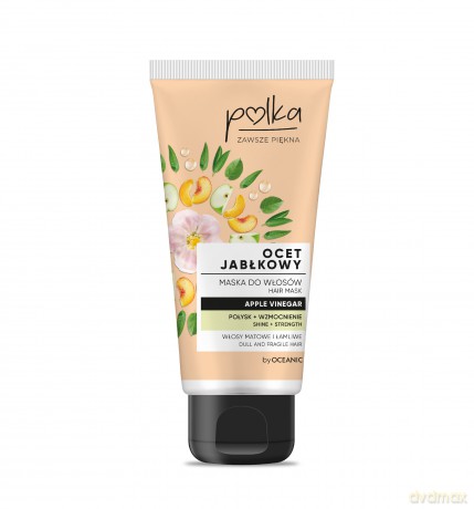 POLKA Ocet Jabłkowy Maska do włosów Połysk + Wzmocnienie 200 ml