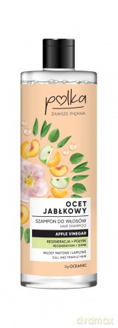 POLKA Ocet Jabłkowy Szampon do włosów Regeneracja + Połysk 400 ml