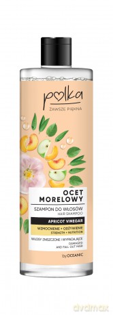 POLKA Ocet Morelowy Szampon do włosów Wzmocnienie + Odżywienie 400 ml