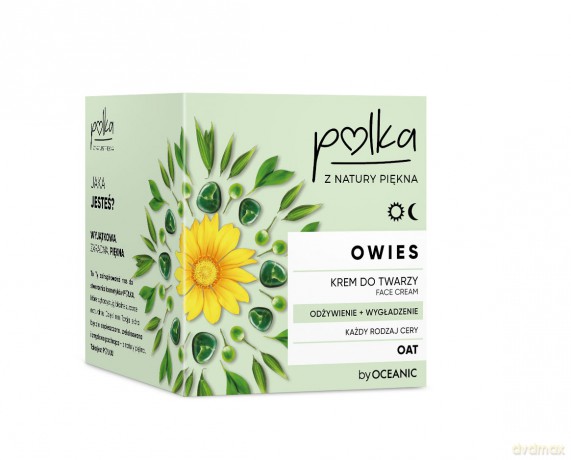 POLKA Owies Krem do twarzy na dzień i noc Odżywienie+Wygładzenie 50 ml