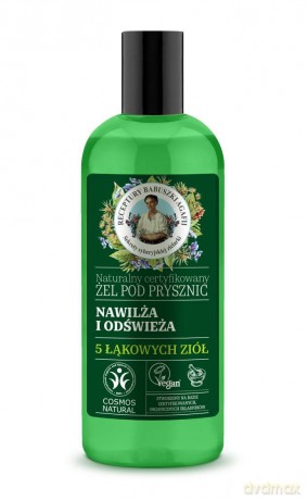Receptury Babuszki Agafii Naturalny Żel pod prysznic nawilżający i odświeżający 260 ml