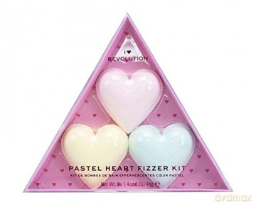 REVOLUTION Zestaw Kuli d/Kap Pastel Heart Fizzer K