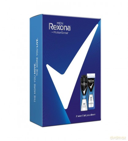 Rexona Men Zestaw prezentowy Cobalt (dezodorant w sprayu 150 ml+ żel pod prysznic 250 ml)