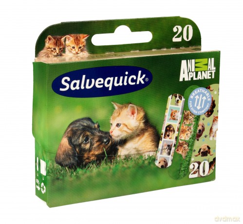 Salveqiuck Plastry Animal Planet dla dzieci 1op-20 szt