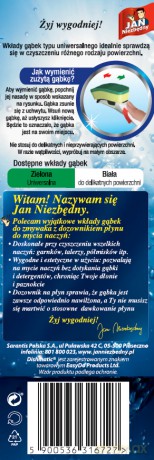 Sarantis Jan Niezbędny Dishmatic Zmywak kuchenny 3w1 uniwersalny -wkłady 1op.-3szt