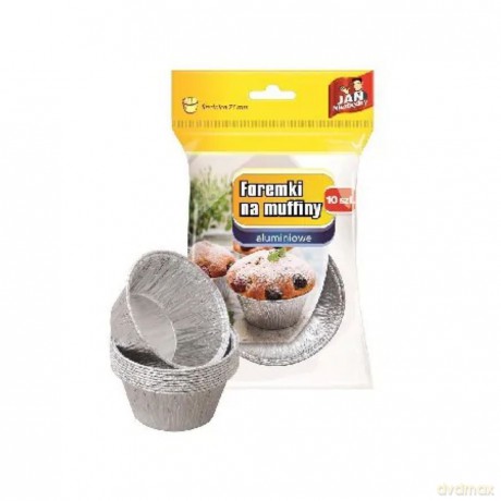 Sarantis Jan Niezbędny Foremki aluminiowe do pieczenia muffinek 1op.-10 szt