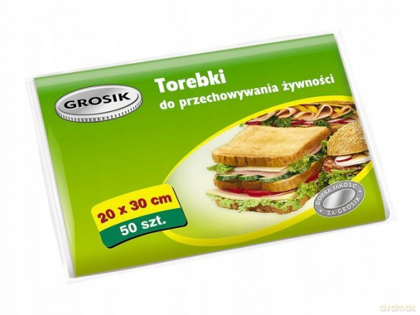 Sarantis Jan Niezbędny Grosik Torebki do przechowywania żywności 20x30cm 1op.-50 szt