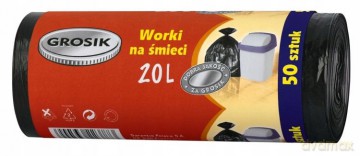 Sarantis Jan Niezbędny Grosik Worki na śmieci 20L 1op-50 szt